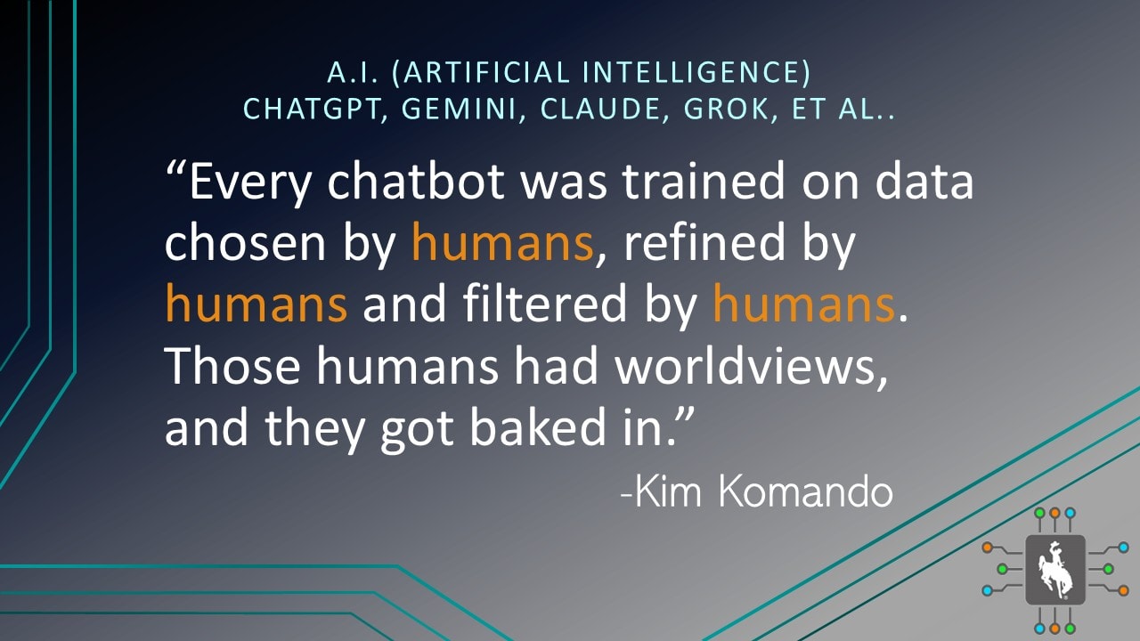 Artificial intelligence awareness quote graphic
