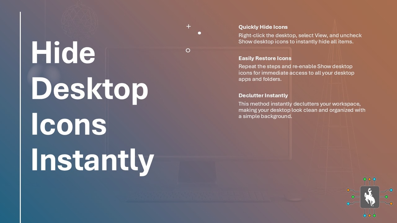 How to hide desktop icons instantly in Windows